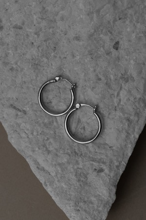 Hoop earrings Goalie Silver from Jyoti - Fair Works