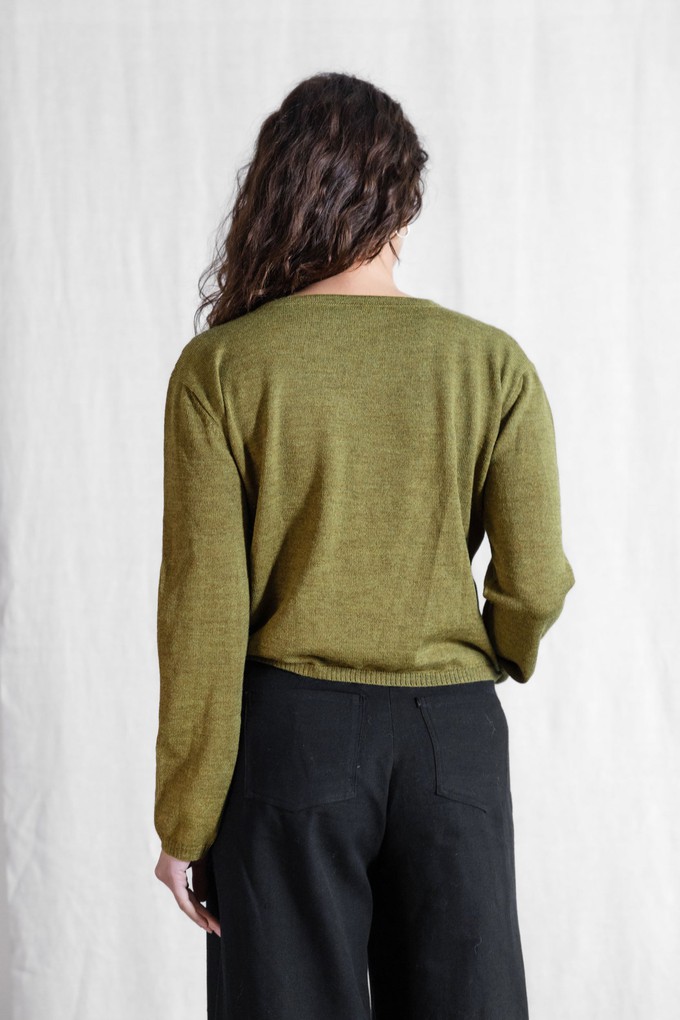 Baby-Alpaka Strickcardigan Navan Dijon from Jyoti - Fair Works