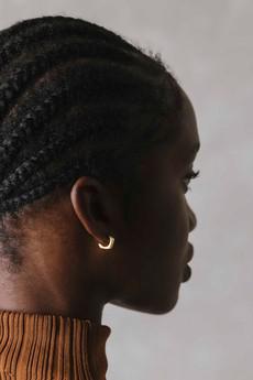 Maani brass stud earrings via Jyoti - Fair Works