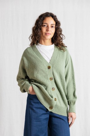 Baby-Alpaka Strickcardigan Iquitos Mint from Jyoti - Fair Works