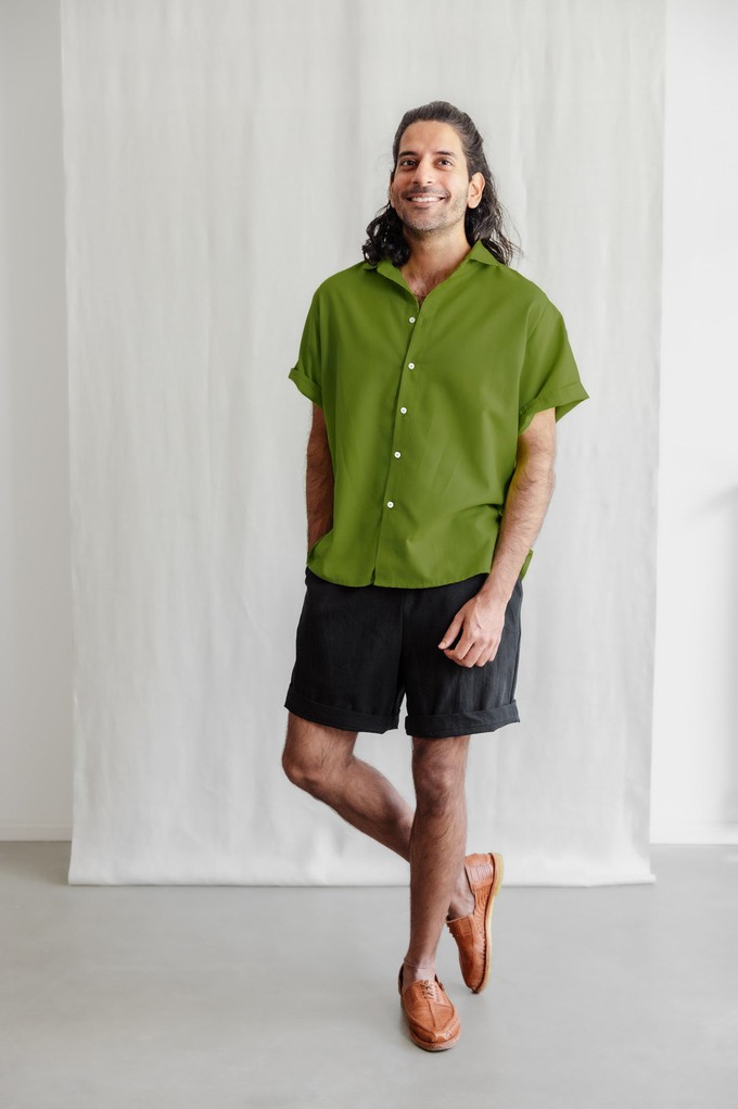 Organic Cotton Shirt Neha Basil from Jyoti - Fair Works