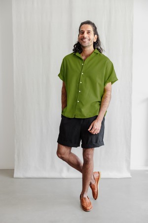 Organic Cotton Shirt Neha Basil from Jyoti - Fair Works