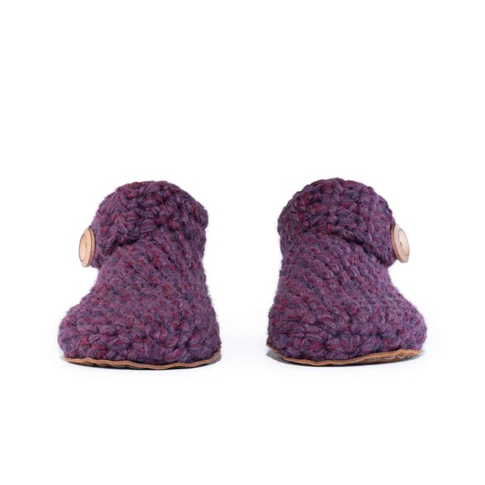 Lavender Wool Bamboo Ankle Booties from Kingdom of Wow!