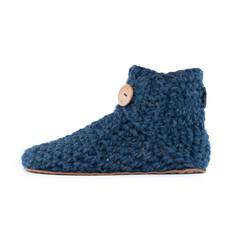 Exclusive Floris x KOW Bamboo Wool Slippers | Midnight Blue van Kingdom of Wow!
