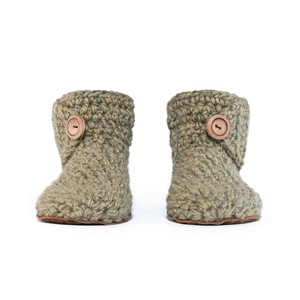 Winter Moss Wool Bamboo Bootie Slippers from Kingdom of Wow!