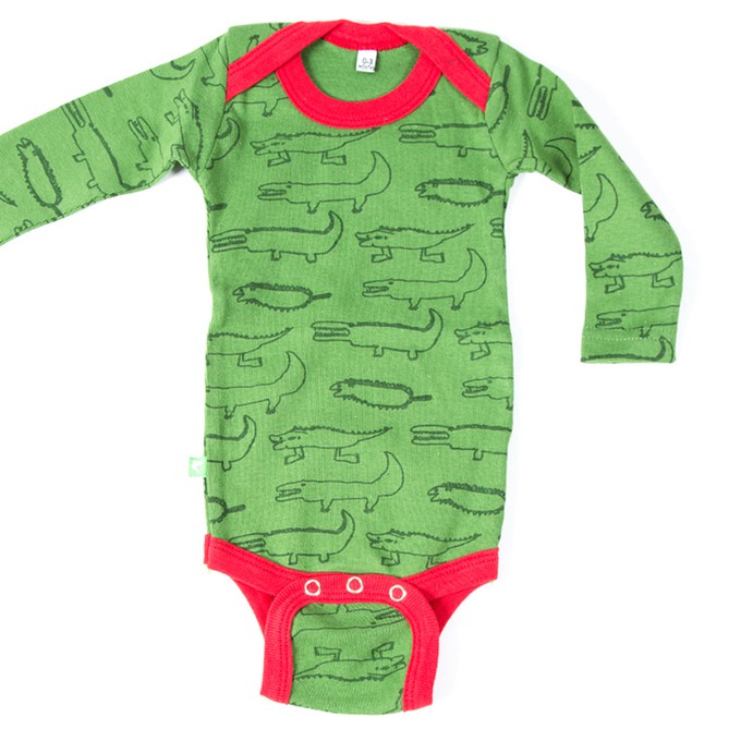 CROCODILES Babybody Green from Kipepeo-Clothing