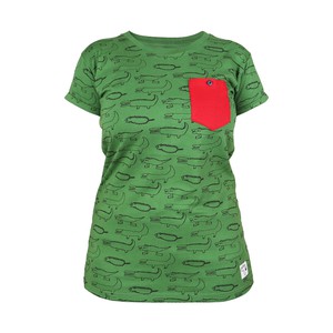 CROCODILES Women Shirt Green from Kipepeo-Clothing