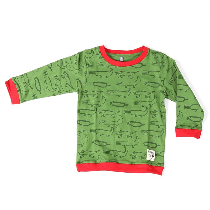 CROCODILES Baby Pyjama Green from Kipepeo-Clothing