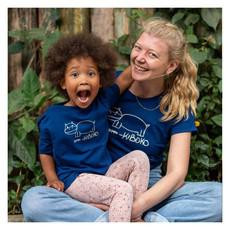 HIPPO Kids Shirt Cerulean Blue via Kipepeo-Clothing