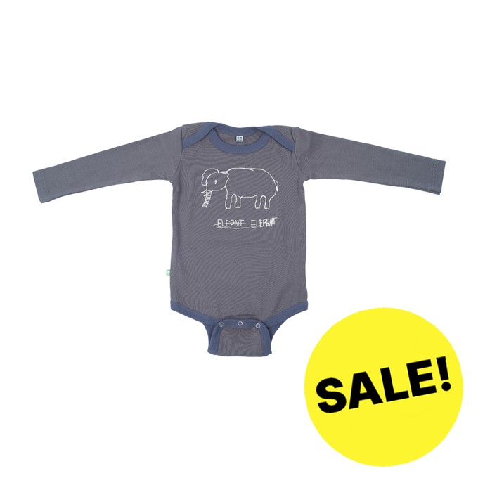 ELEPHANT Babybody Dark Green from Kipepeo-Clothing