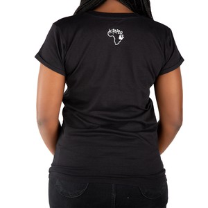 NYANI Women Shirt Black from Kipepeo-Clothing