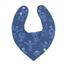 DANSI Baby Bib Blue via Kipepeo-Clothing