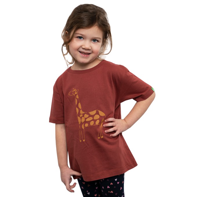 TWIGA Kids Shirt Marsala from Kipepeo-Clothing