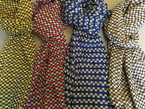 sjaal cotton check from Knits For Your Inspiration