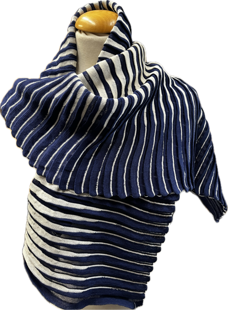 sjaal Flapplooi katoen b-keus from Knits For Your Inspiration