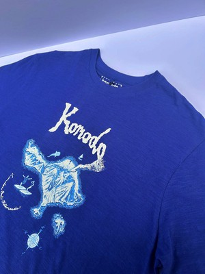 BALI ISLAND - Organic Cotton Tee Navy from KOMODO