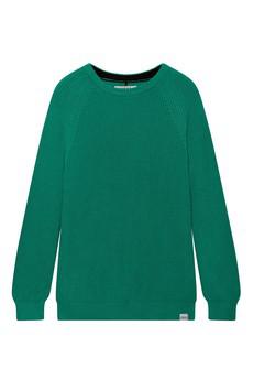 SERGIO - Womens Organic Cotton Jumper Green via KOMODO