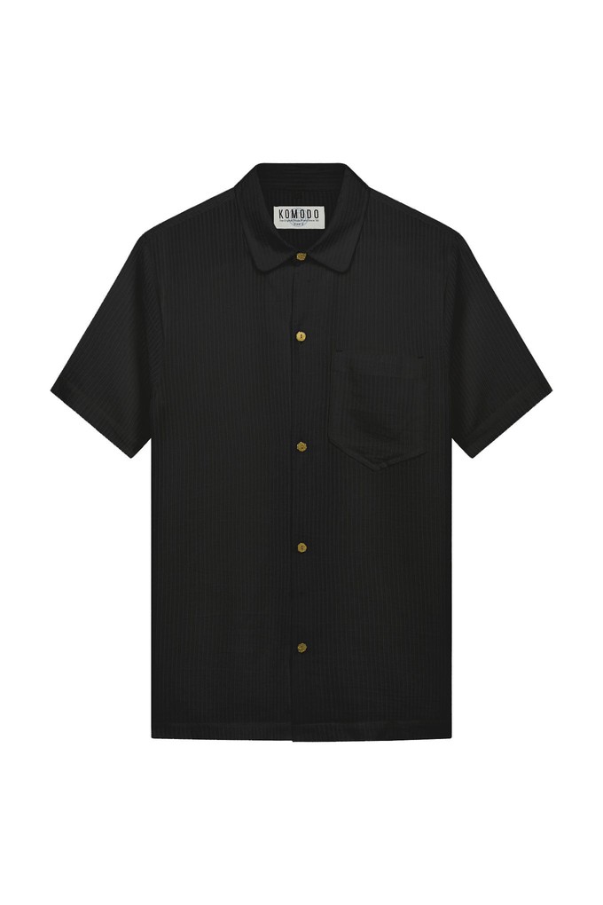 SPINDRIFT Corn Fabric Shirt - Black from KOMODO