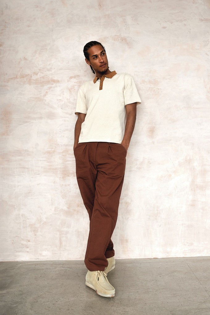 BOWIE - Organic cotton trousers - Chocolate from KOMODO