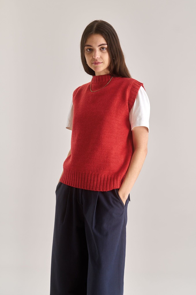 INDIA Lambswool Vest - Red from KOMODO