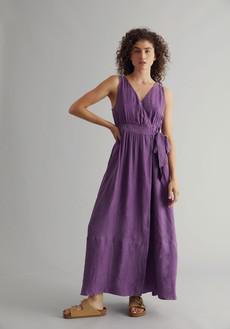 MIKA Dress - Cupro Viscose Purple van KOMODO