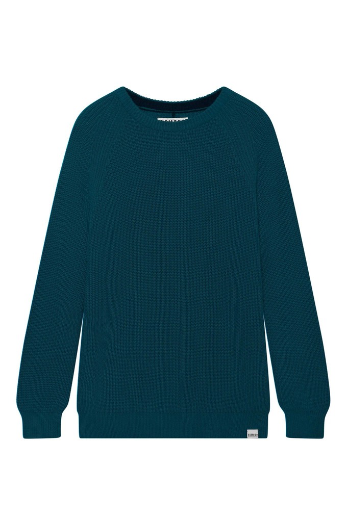SERGIO - Mens Organic Cotton Jumper Teal from KOMODO