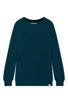 SERGIO - Womens Organic Cotton Jumper Teal via KOMODO