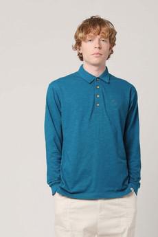 GENESIS - GOTS Organic Polo Top Teal Blue via KOMODO