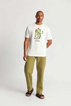 ZIGGY Organic Cotton Trousers - Khaki Green via KOMODO