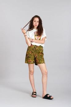 DUNE - Organic Cotton Tropical Print Green Shorts via KOMODO