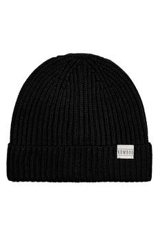 TOWN hat - Organic Cotton Beenie Hat - Black via KOMODO