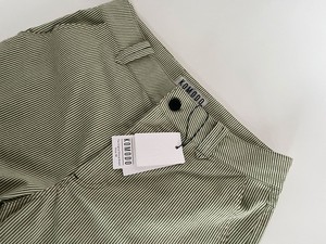 MAKULU - Organic cotton trouser - Green ticking stripe from KOMODO