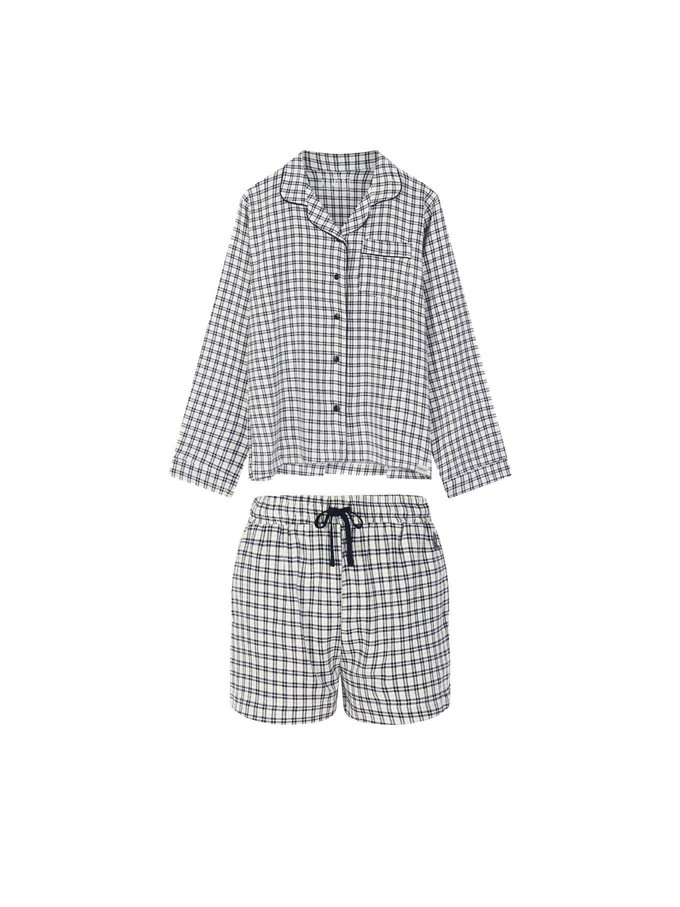 JIM JAM Womens - GOTS Organic Cotton Pyjama Shorts Set White from KOMODO