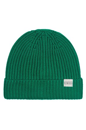 TOWN - GOTS Organic Cotton Beenie Hat Bright Green from KOMODO