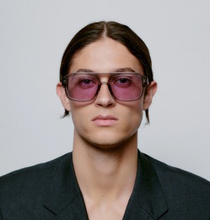 KAYA - Grey Transparent Sunglasses by A.Kjaerbede from KOMODO