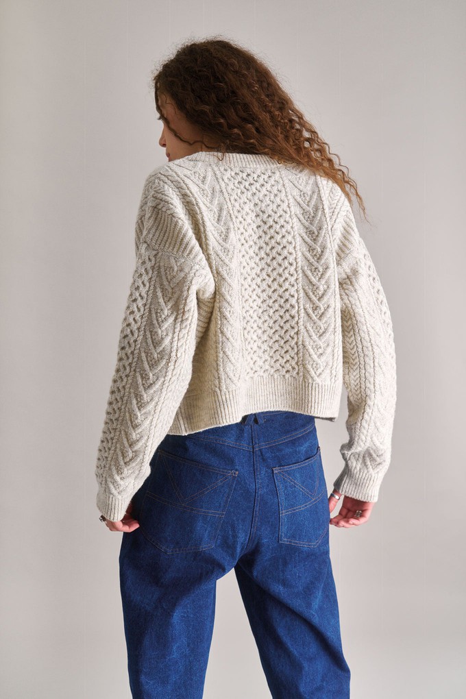 CHARLIE Lambswool Cardigan- Natural from KOMODO