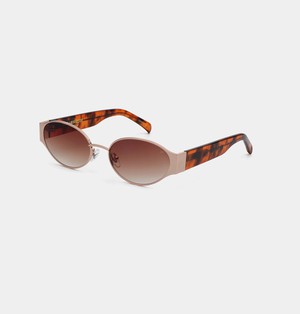 BELLA - Rosegold Havana Sunglasses by A.Kjaerbede from KOMODO