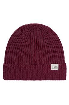 TOWN - GOTS Organic Cotton Beenie Hat Wine Red via KOMODO