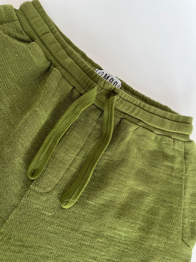 LEAH - Organic Cotton Sweat Shorts - Green from KOMODO