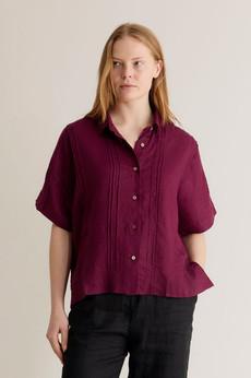 KIMONO - Linen Shirt Berry via KOMODO