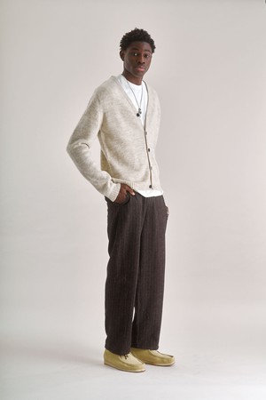 BASTA Lambs Wool Cardigan - Natural from KOMODO