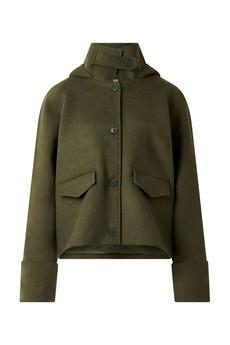 WICKER Recycled Wool Poly Coat - Olive via KOMODO