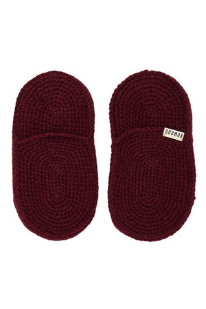 HIDE - Lambswool House Slipper Wine Red from KOMODO