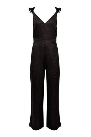 FLOSS - Linen Jumpsuit Black from KOMODO