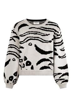 TIGER HOPE - GOTS Organic Cotton Jumper Off White via KOMODO