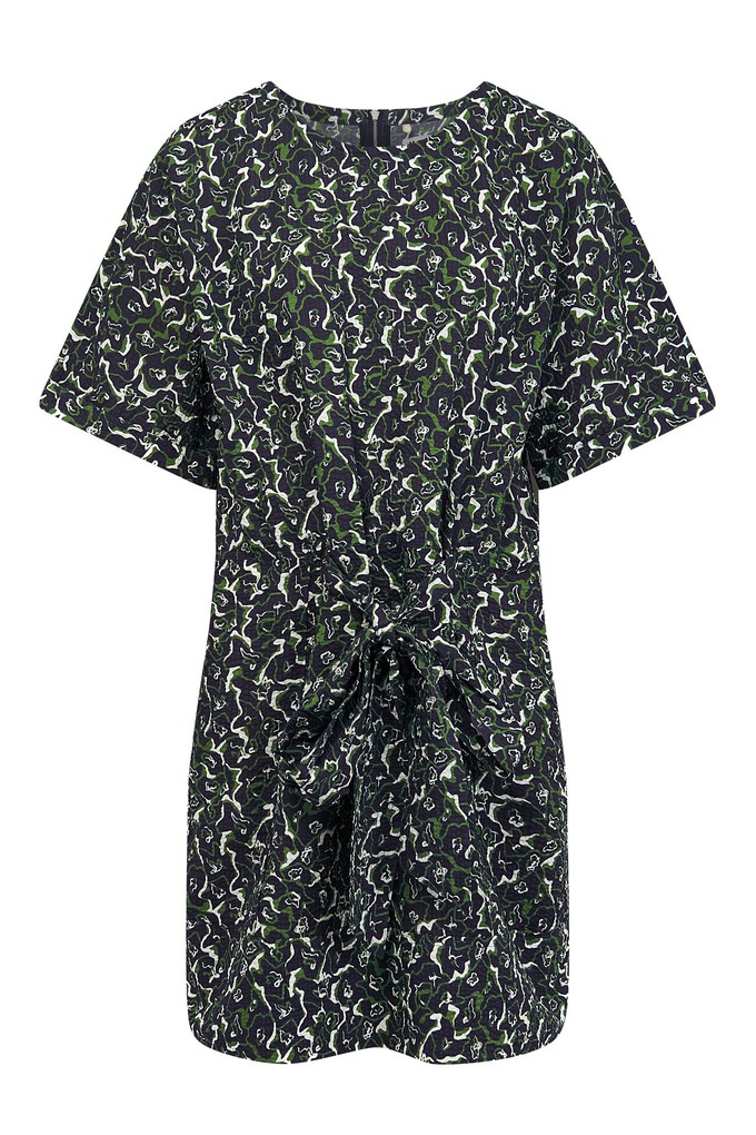 AKINA Dress - Organic Cotton Navy Print from KOMODO