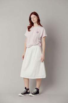 NAMI Organic Cotton Midi Skirt - White van KOMODO