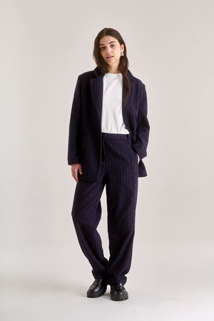 OPHELIA Recycled Poly Wool Blazer - Navy from KOMODO