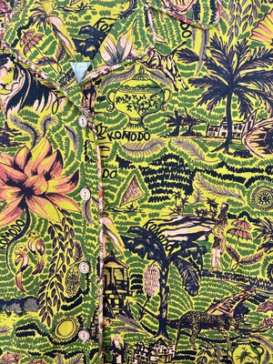 SPINDRIFT - Organic Cotton Shirt Tropical Print Green from KOMODO