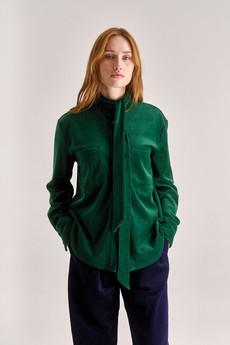 FORD Velvet Top - Green via KOMODO